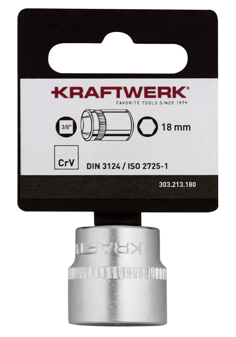 basic line 3/8" steckschlüsseleinsatz 18 mm mit hänger