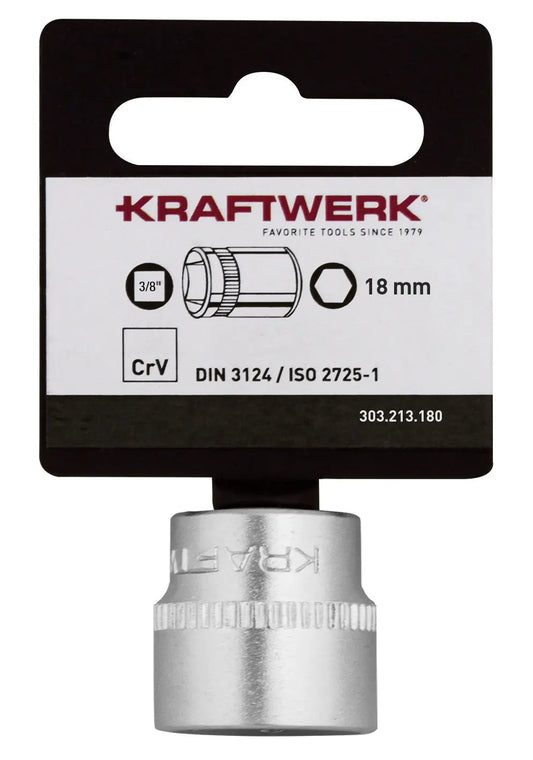 basic line 3/8" steckschlüsseleinsatz 18 mm mit hänger