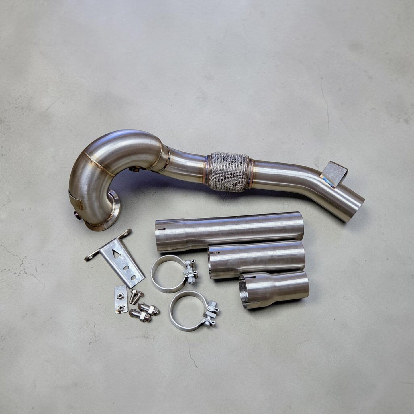 FWD Audi 8Y A3 Race Downpipe & VW MK8 GTI Race Downpipe - Palenon Performance